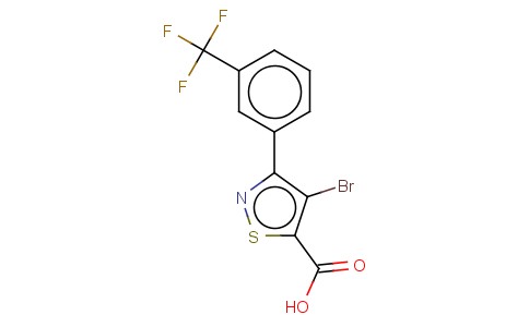 4-BROMO-3-(3-(TRIFLUOROMETHYL)PHENYL)-5-ISOTHIAZOLECARBOXYLIC ACID